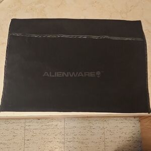 Alienware Black Microfiber Cloth Laptop Sleeve Vintage Y2K